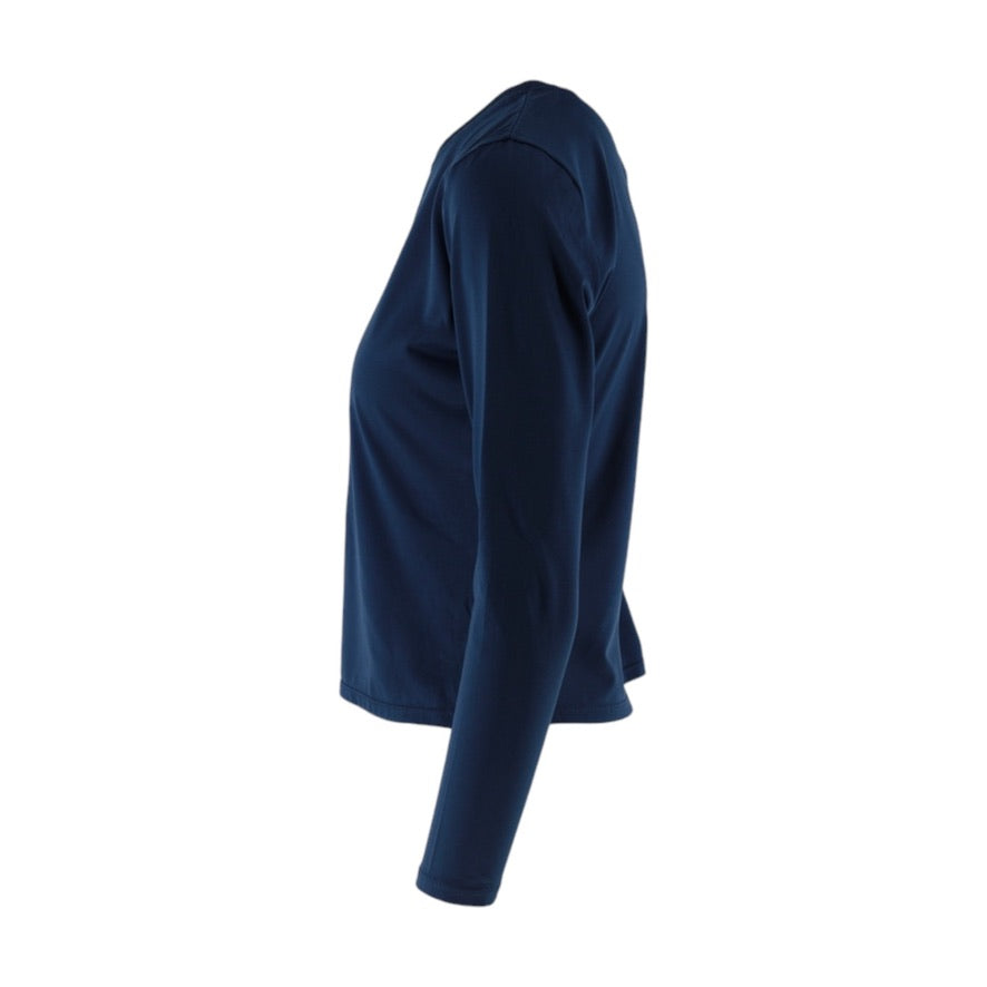 Patagonia Capilene Long Sleeve Base Layer Top Women's M Blue USA Made