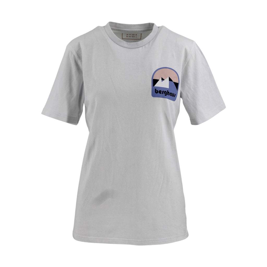 Berghaus Logo T-Shirt Women's M White Cotton Crew Neck Tee