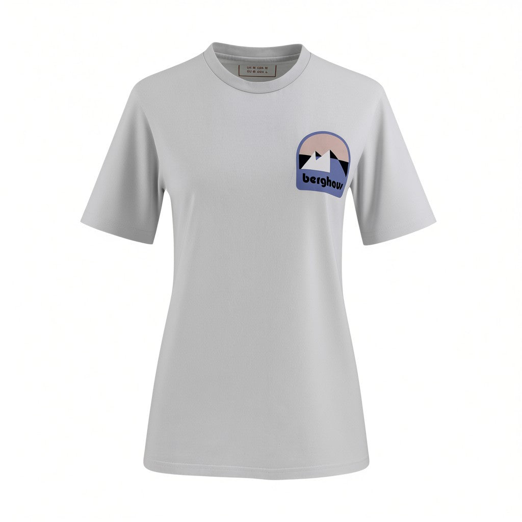Berghaus Logo T-Shirt Women's M White Cotton Crew Neck Tee