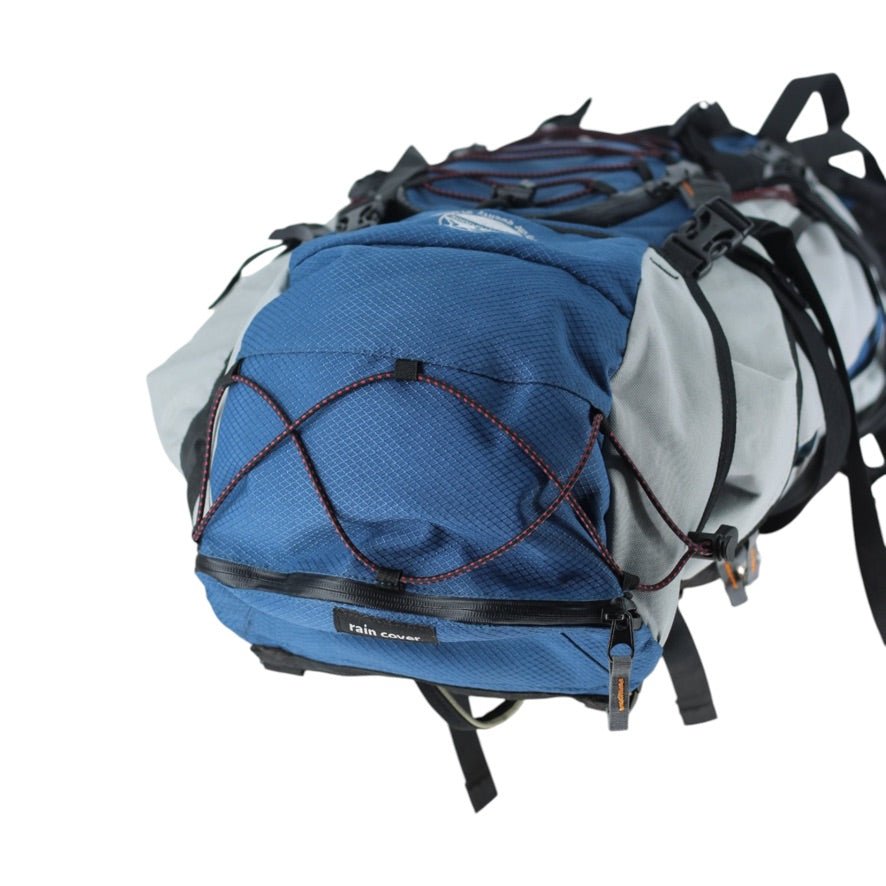 Adventuridge Large Trekking Rucksack Unisex Blue Grey Hiking Backpack Rain Cover