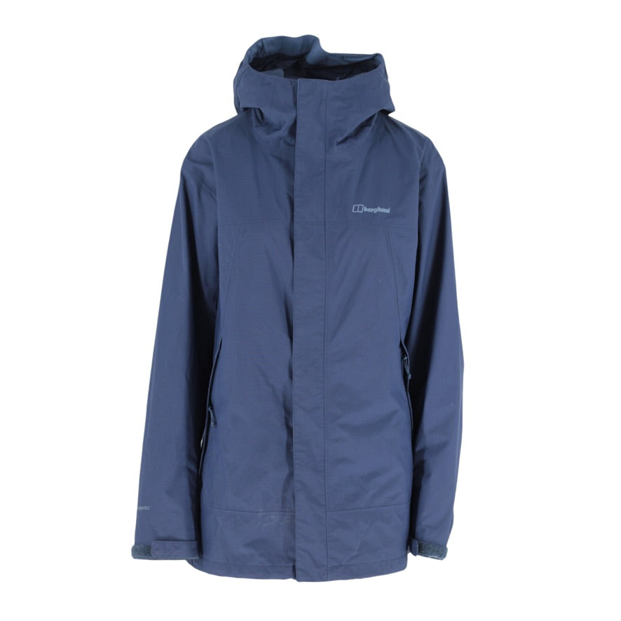 Berghaus Hydroshell Jacket Women’s UK 18 Navy Waterproof Hooded Rain Coat