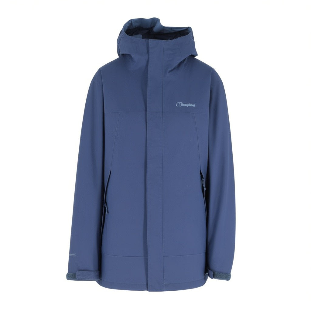 Berghaus Hydroshell Jacket Women’s UK 18 Navy Waterproof Hooded Rain Coat