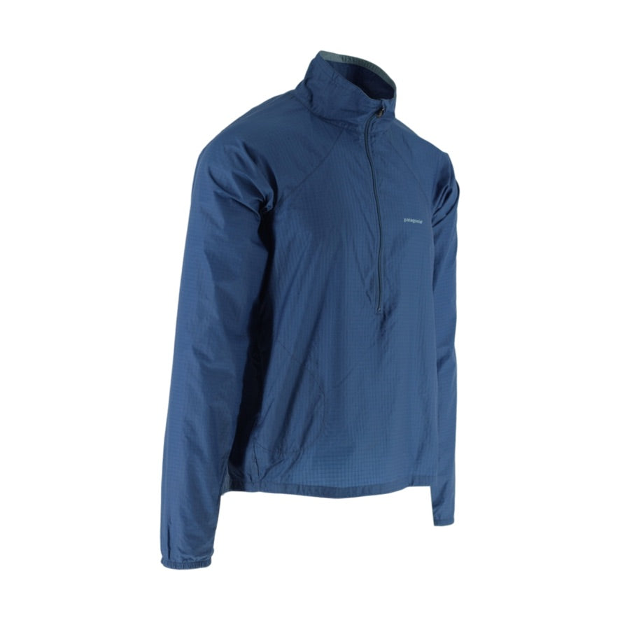 Patagonia 1/4 Zip Windbreaker Jacket Men's S Blue Lightweight Nylon