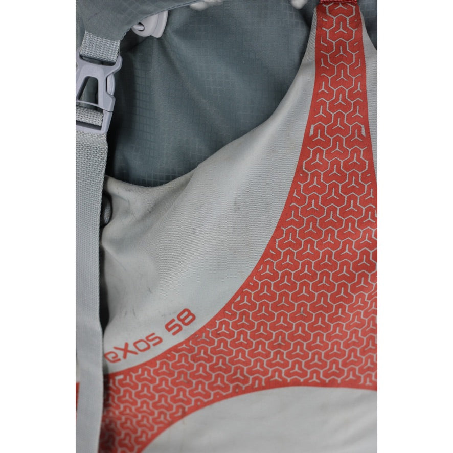 Osprey Exos 58 Rucksack Men’s Large Grey Red AirSpeed Framed Backpack 58L