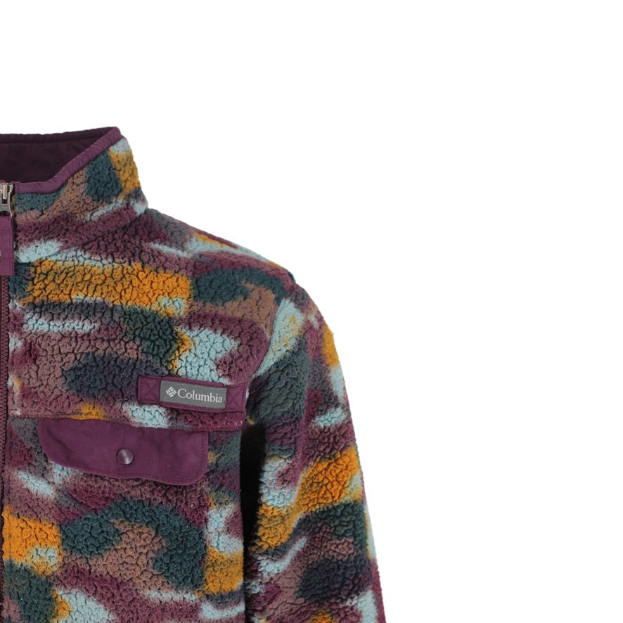Columbia Sherpa Fleece Men’s Large Multicolour Camo Full Zip Jacket