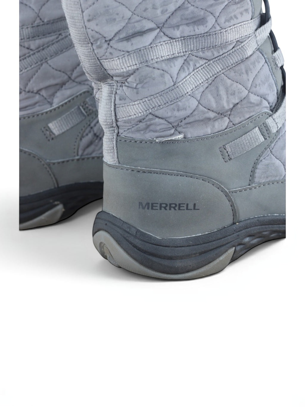 Merrell Winter Boots Women’s UK 4.5 Grey Quilted Insulated Outdoor J99142