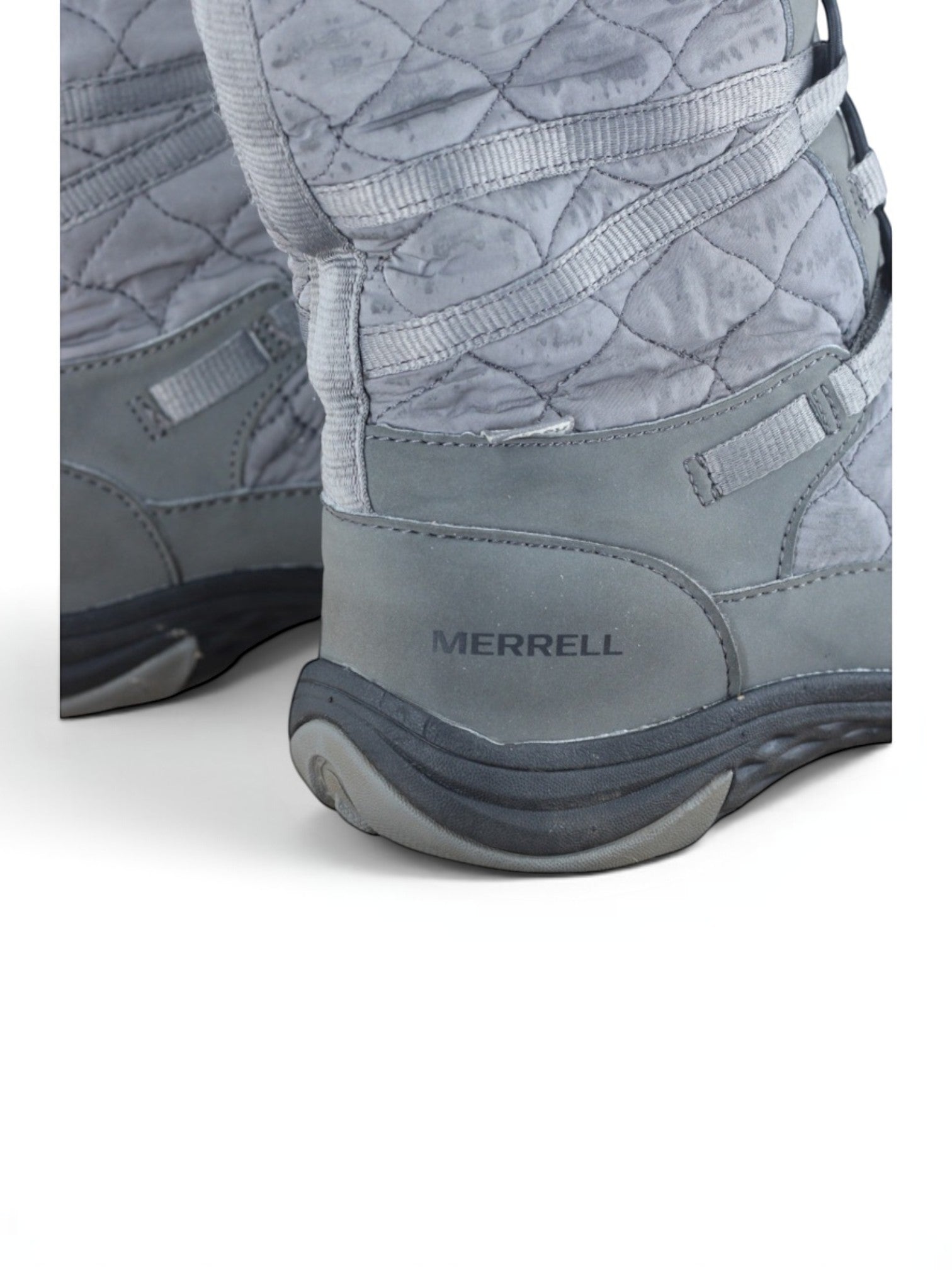 Merrell Winter Boots Women’s UK 4.5 Grey Quilted Insulated Outdoor J99142