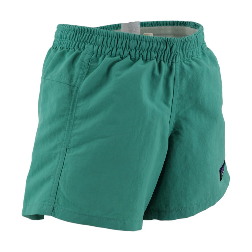 Patagonia Baggies Shorts Kids Small 7-8 Green Recycled Nylon Outdoor Shorts