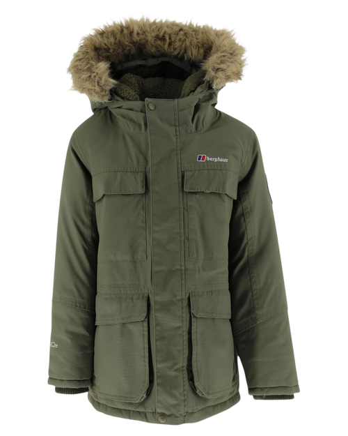 Berghaus AQ2 Fur Hooded Parka Coat Kids 7-8 Years Waterproof Jacket