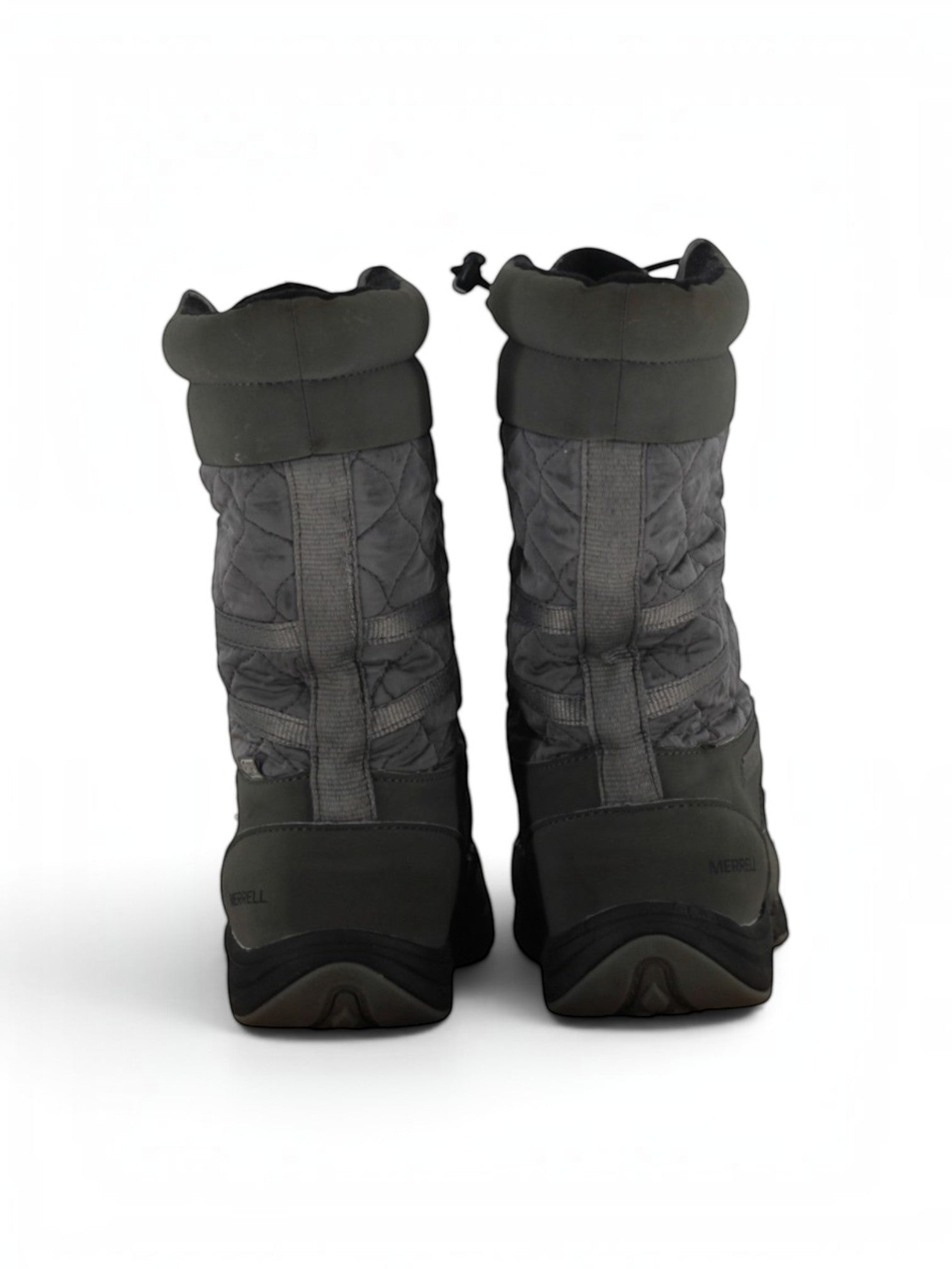 Merrell Winter Boots Women’s UK 4.5 Grey Quilted Insulated Outdoor J99142