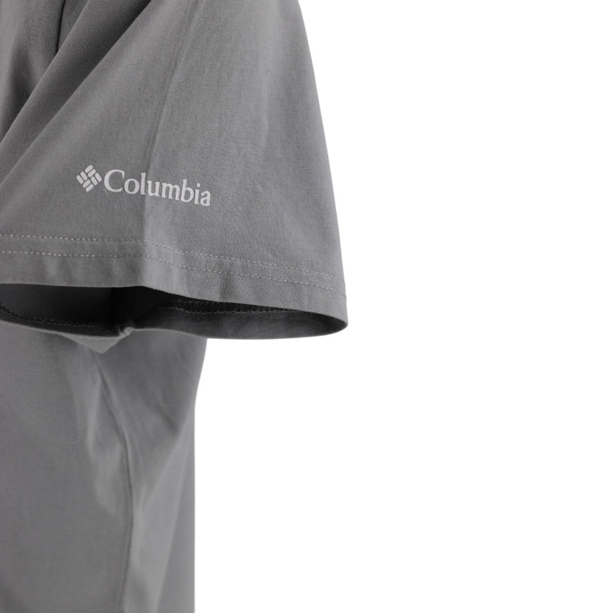 Columbia T-Shirt Men’s Large Grey Cotton Mountain Graphic Outdoor Tee