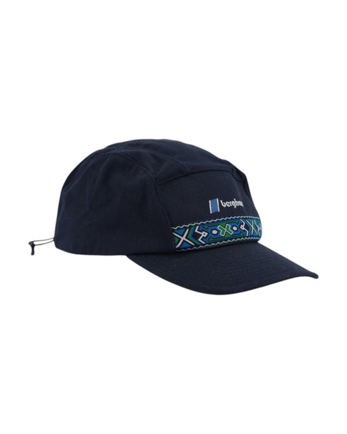 Berghaus 5 Panel Cap Unisex Blue Patterned Cotton Hat Outdoor Cap