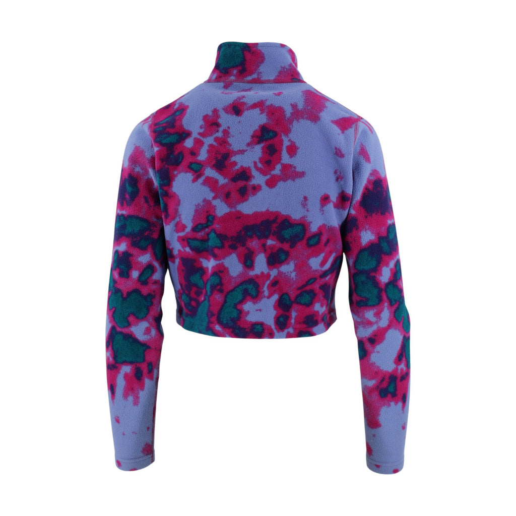 Women’s Cropped Abstract Tie-Dye Fleece