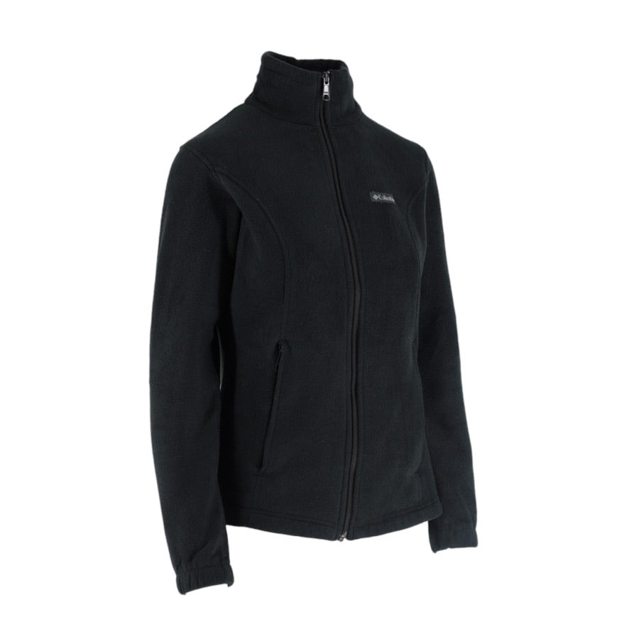 Columbia Full Zip Fleece Jacket Women's M Black