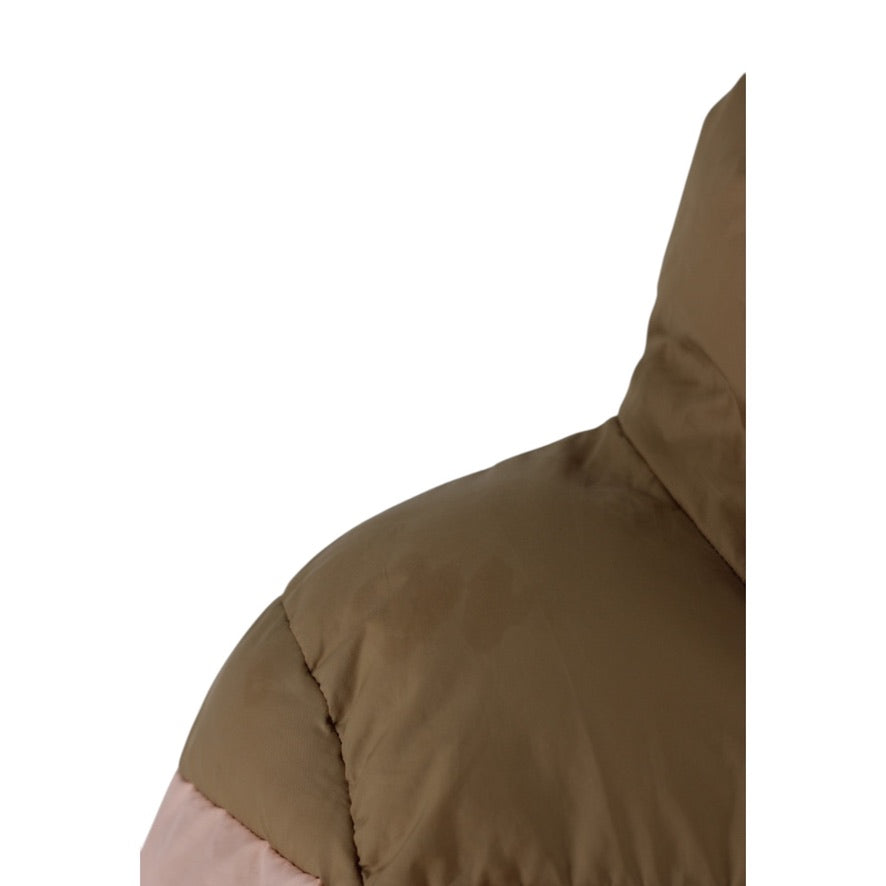Columbia Puffer Jacket Women’s Medium Pink Brown Colour Block Coat