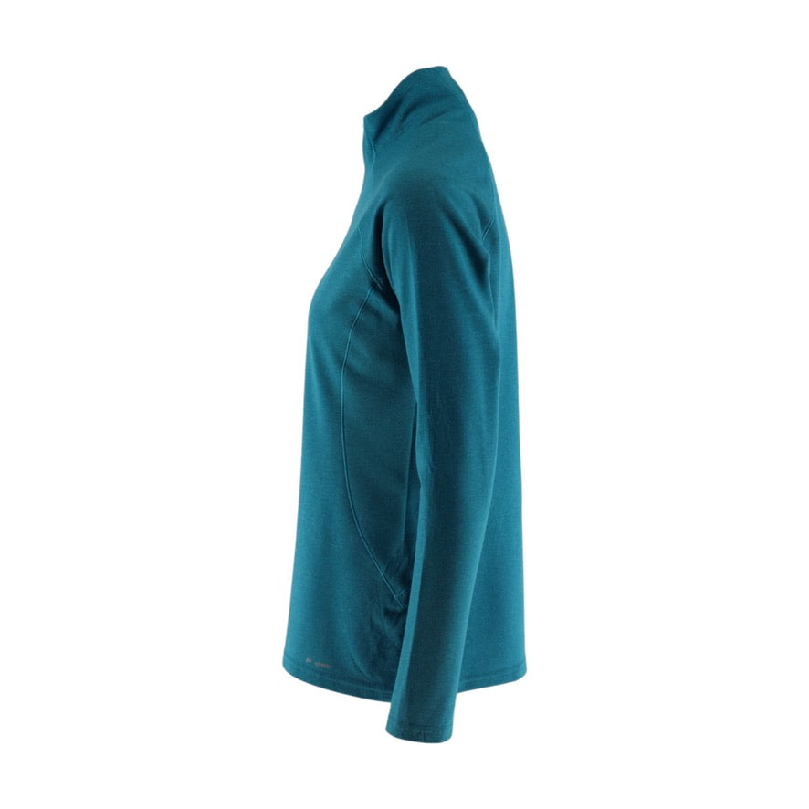 Patagonia Capilene Midweight 3 1/4 Zip Base Layer Top Women's M Blue