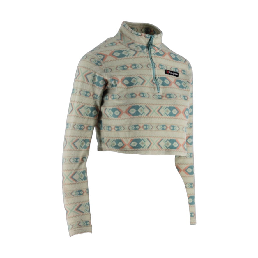 Women’s Aztec Cropped 1/4 Zip Jumper
