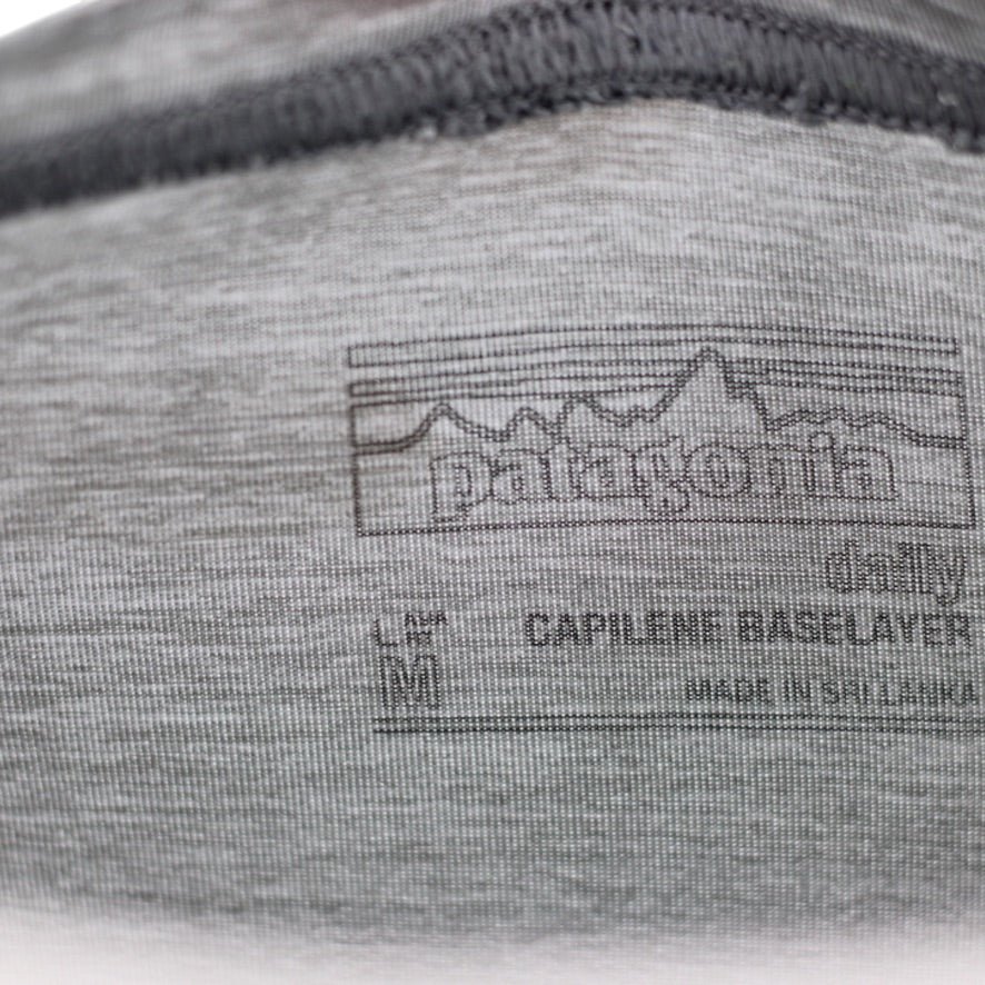 Patagonia Capilene Graphic Long Sleeve Base Layer Top Men's M Grey