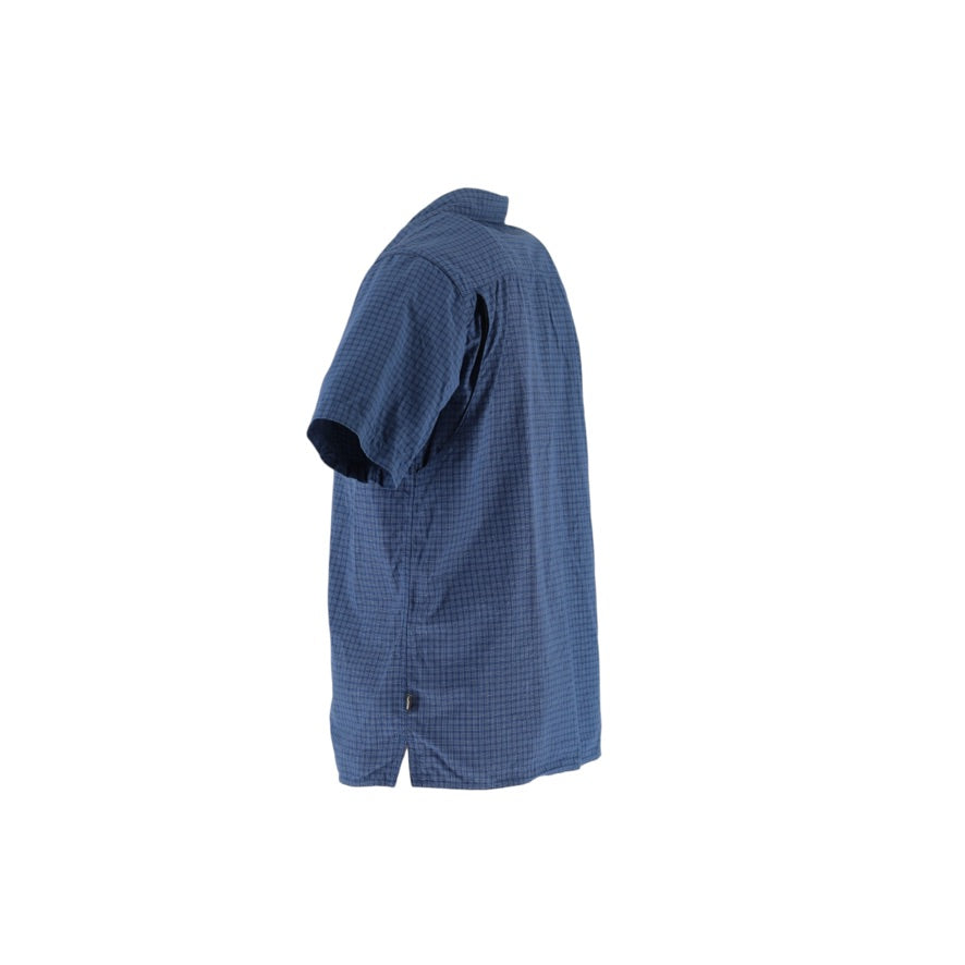 The North Face Shirt Men’s Medium Blue Check Nylon Ventilated Hiking Outdoor