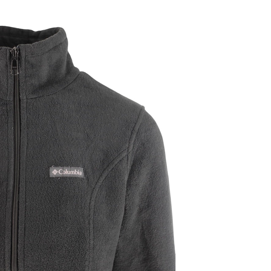 Columbia Full Zip Fleece Jacket Women's M Black
