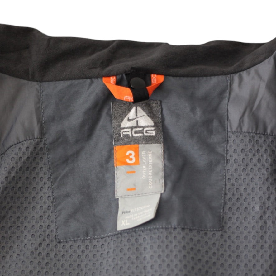 Nike ACG Fit Storm Interchange Waterproof Jacket Men's XL Black Outdoor Coat