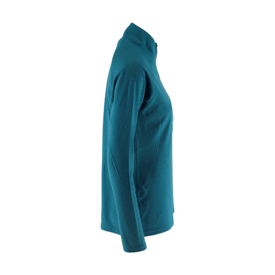 Patagonia Capilene Midweight 3 1/4 Zip Base Layer Top Women's M Blue