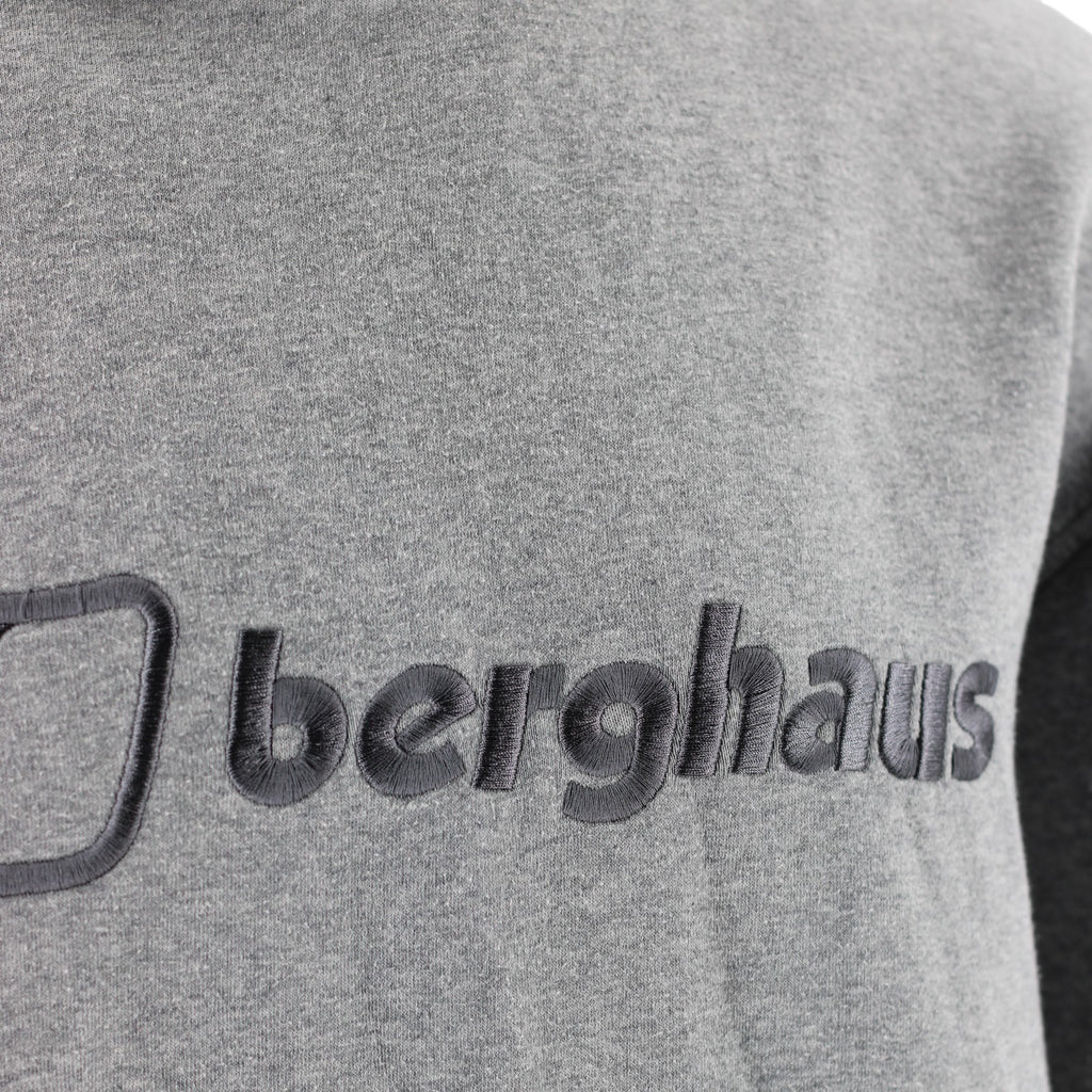 Berghaus Pullover Hoodie Men's L Grey Cotton Blend Hooded Sweatshirt