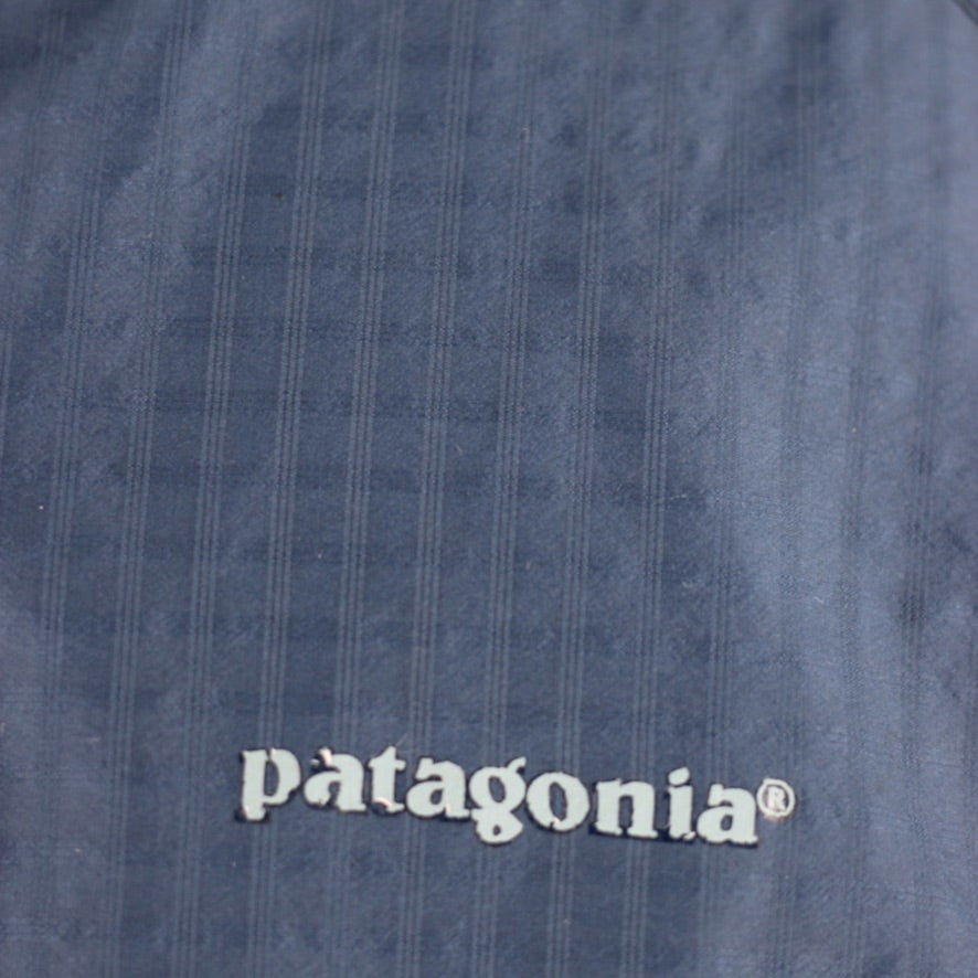 Patagonia 1/4 Zip Windbreaker Jacket Men's S Blue Lightweight Nylon