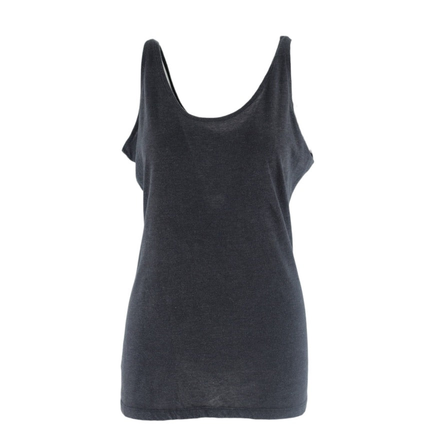 Black tank top on a white background