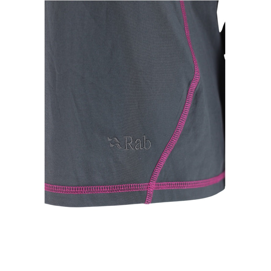 Rab Aurora Pull-On Jumper Women’s UK 14 Grey Pink Hooded Half-Zip