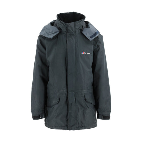 Berghaus Gore-Tex Waterproof Jacket Men's L Black Hooded Shell Coat