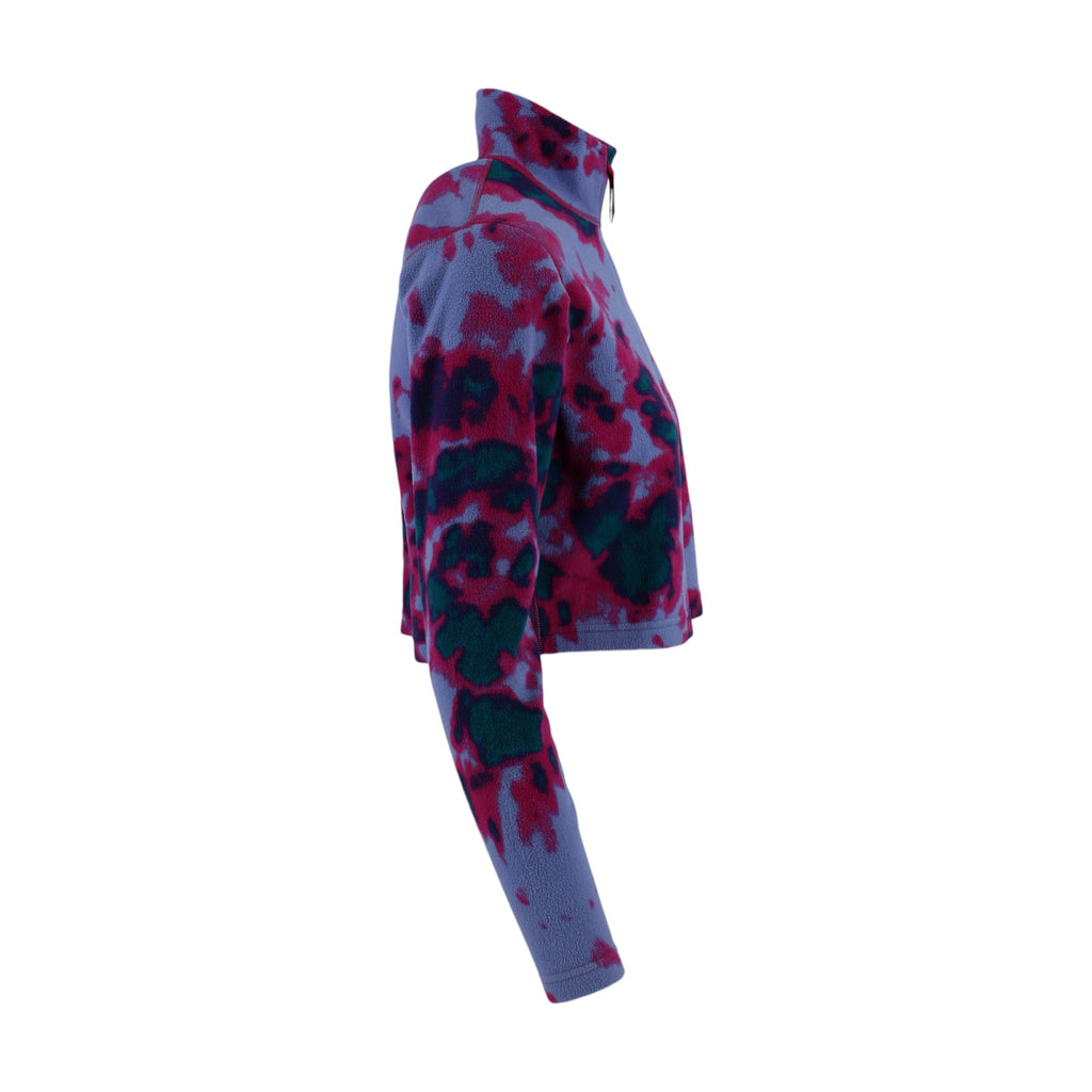 Women’s Cropped Abstract Tie-Dye Fleece