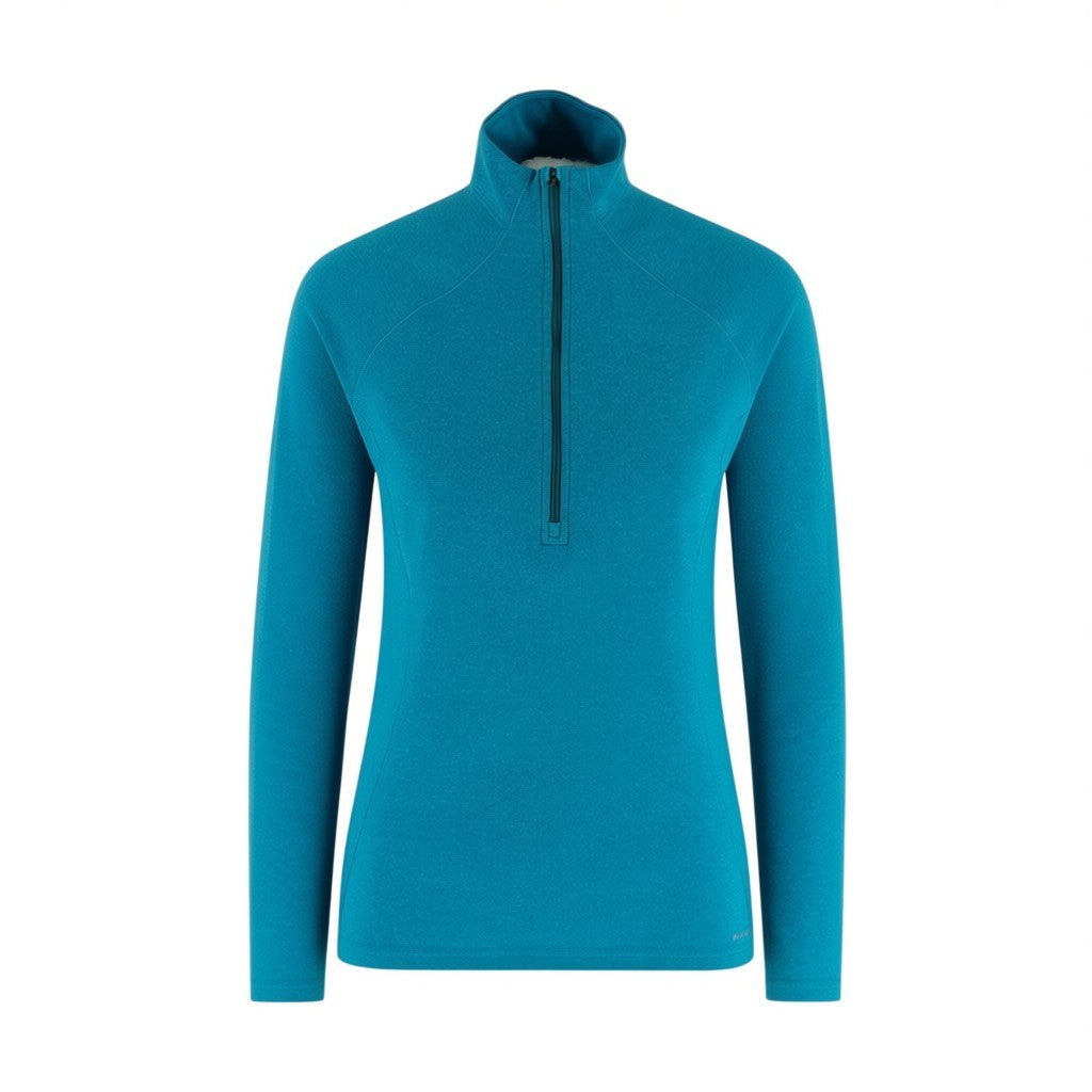 Patagonia Capilene Midweight 3 1/4 Zip Base Layer Top Women's M Blue