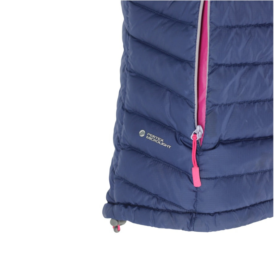 Rab Microlight Gilet Women’s UK 12 Navy Blue Down Pertex Insulated Vest