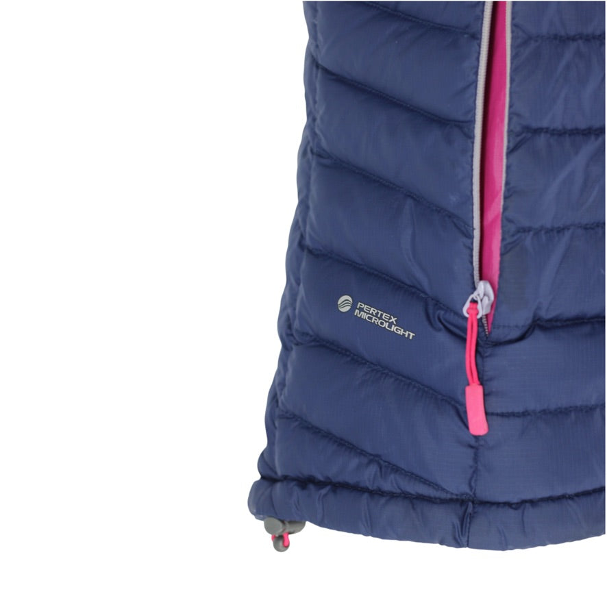 Rab Microlight Gilet Women’s UK 12 Navy Blue Down Pertex Insulated Vest
