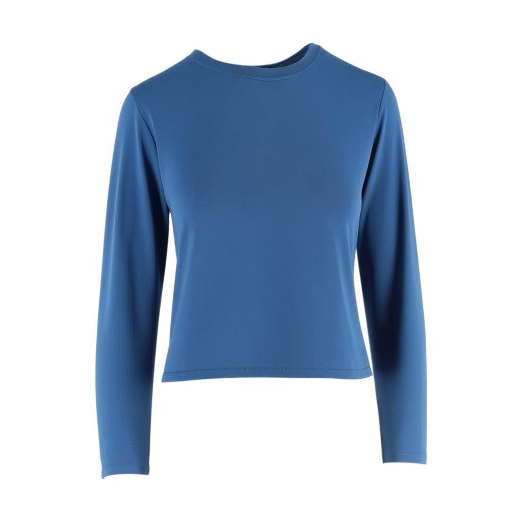 Patagonia Capilene Long Sleeve Base Layer Top Women's M Blue USA Made