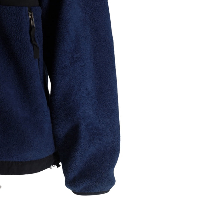 The North Face Denali Polartec Recycled Fleece Jacket Men's L Navy Blue Full Zip