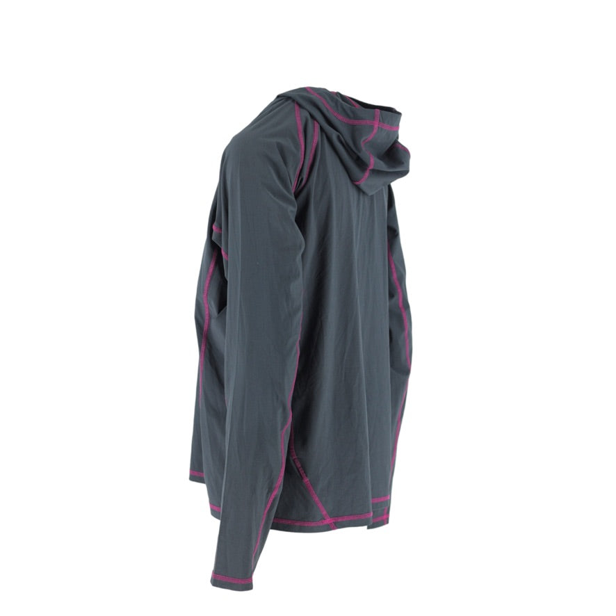 Rab Aurora Pull-On Jumper Women’s UK 14 Grey Pink Hooded Half-Zip