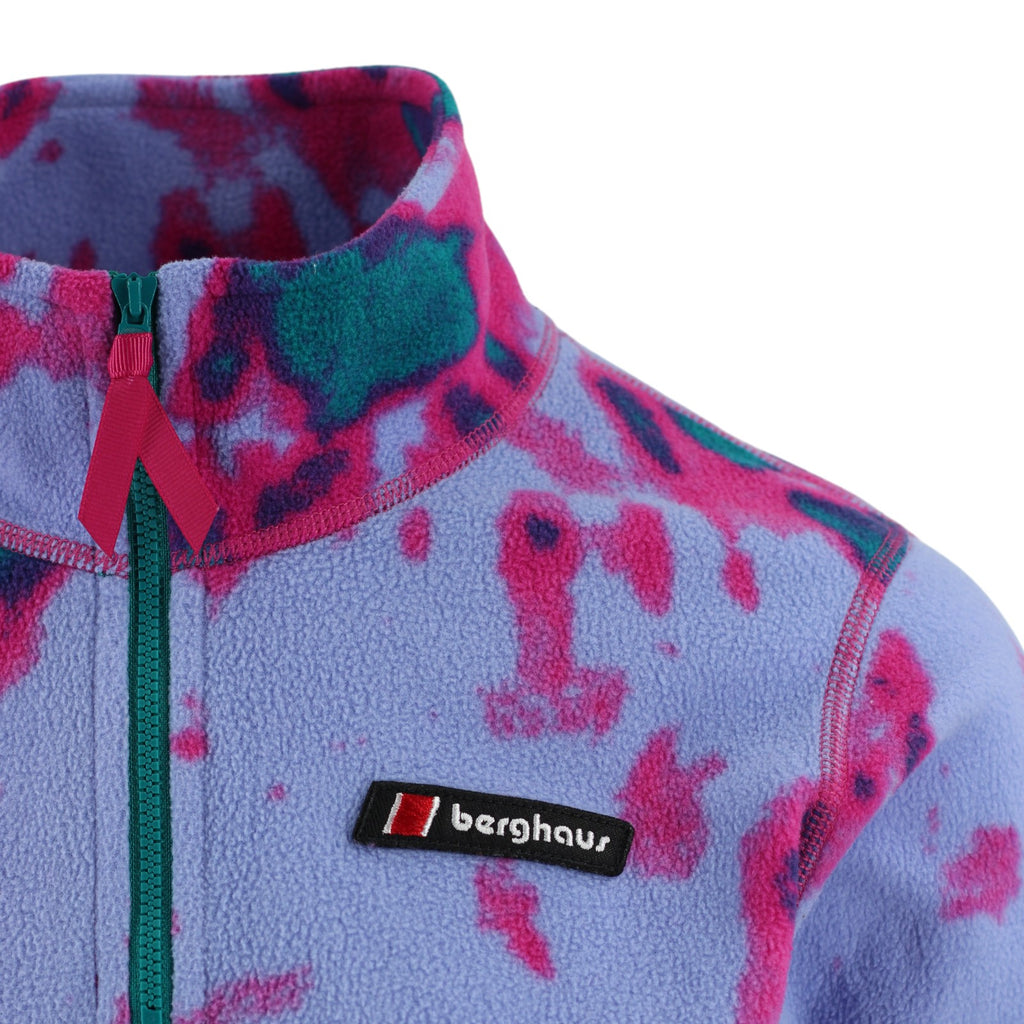 Women’s Cropped Abstract Tie-Dye Fleece