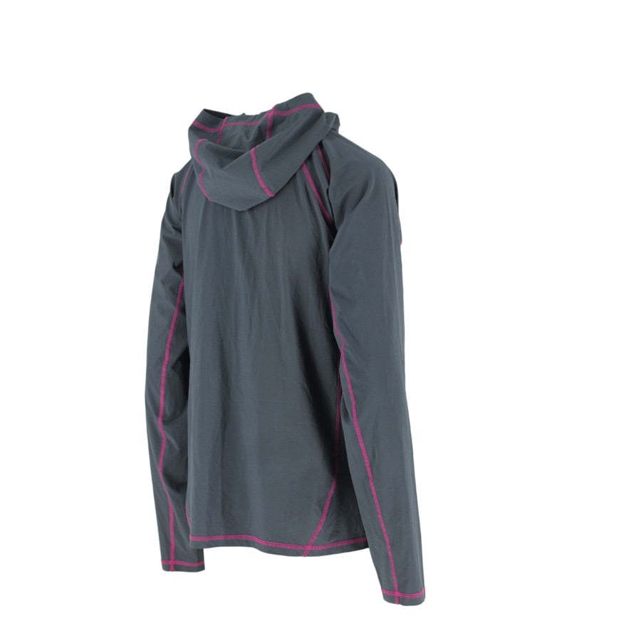 Rab Aurora Pull-On Jumper Women’s UK 14 Grey Pink Hooded Half-Zip