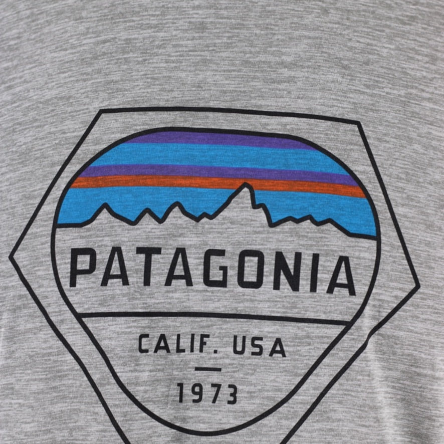 Patagonia Capilene Graphic Long Sleeve Base Layer Top Men's M Grey