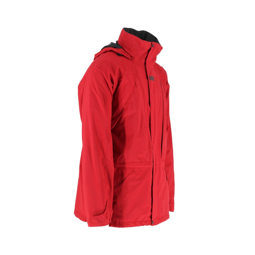 Helly Hansen Helly Tech Jacket Men’s Large Red Waterproof Windproof Shell Coat