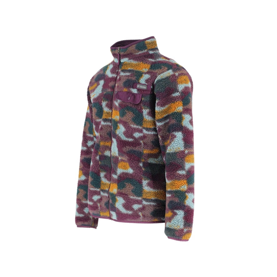 Columbia Sherpa Fleece Men’s Large Multicolour Camo Full Zip Jacket