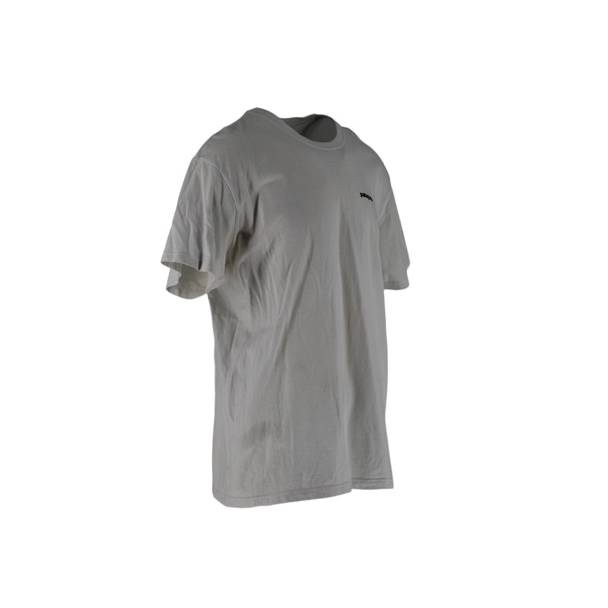 Patagonia P-6 Logo T-Shirt Men’s XL White Organic Cotton Graphic Tee