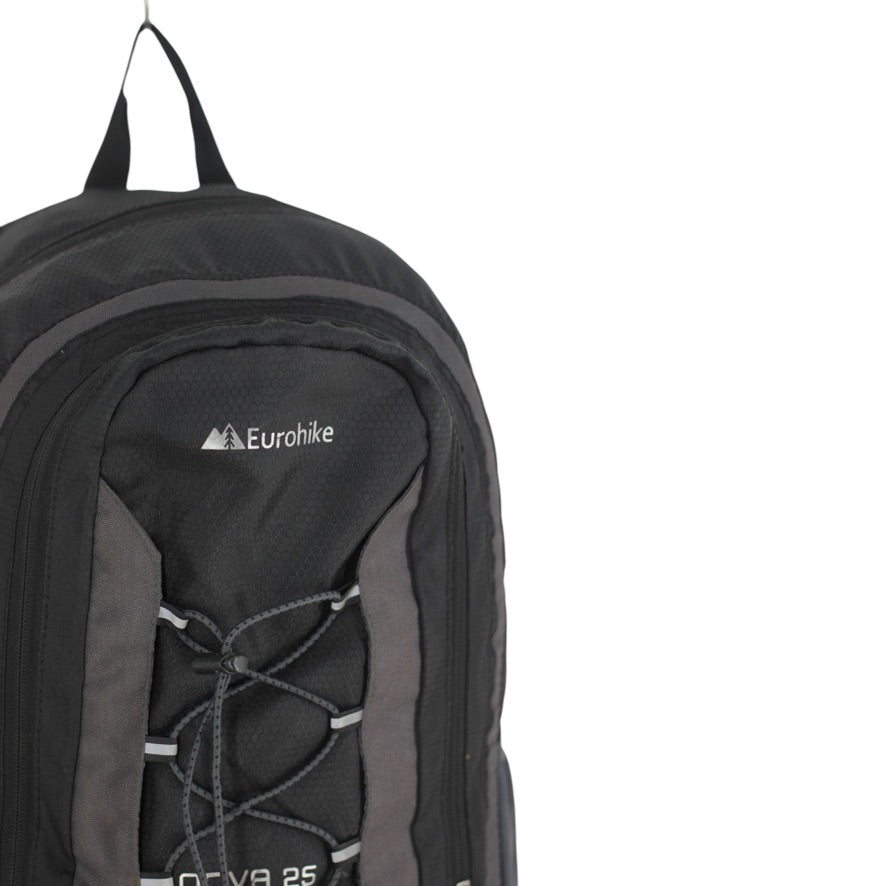 Eurohike Nova 25 Backpack Unisex Black 25L Tri-Flow Hiking Walking Rucksack