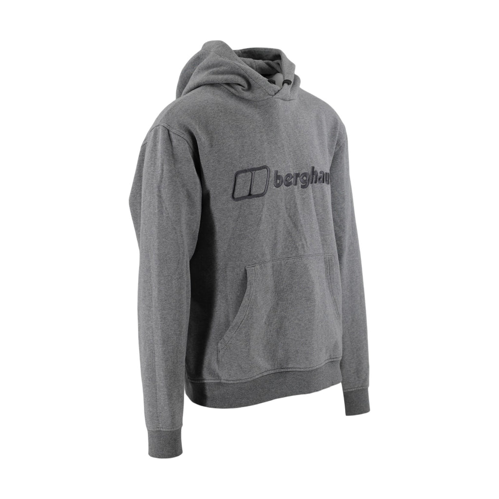 Berghaus Pullover Hoodie Men's L Grey Cotton Blend Hooded Sweatshirt