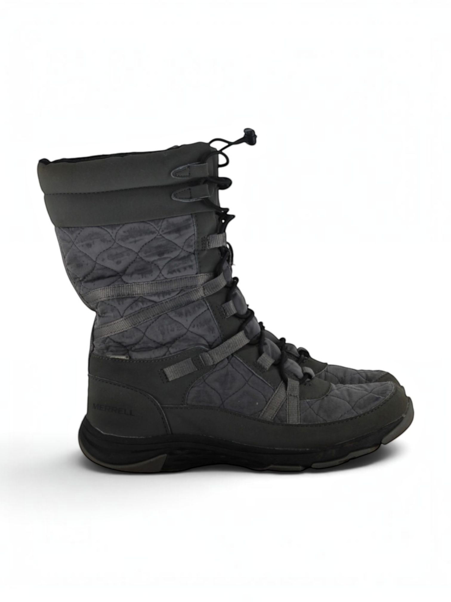 Merrell Winter Boots Women’s UK 4.5 Grey Quilted Insulated Outdoor J99142