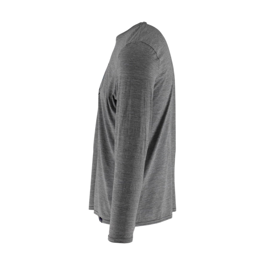 Patagonia Capilene Graphic Long Sleeve Base Layer Top Men's M Grey