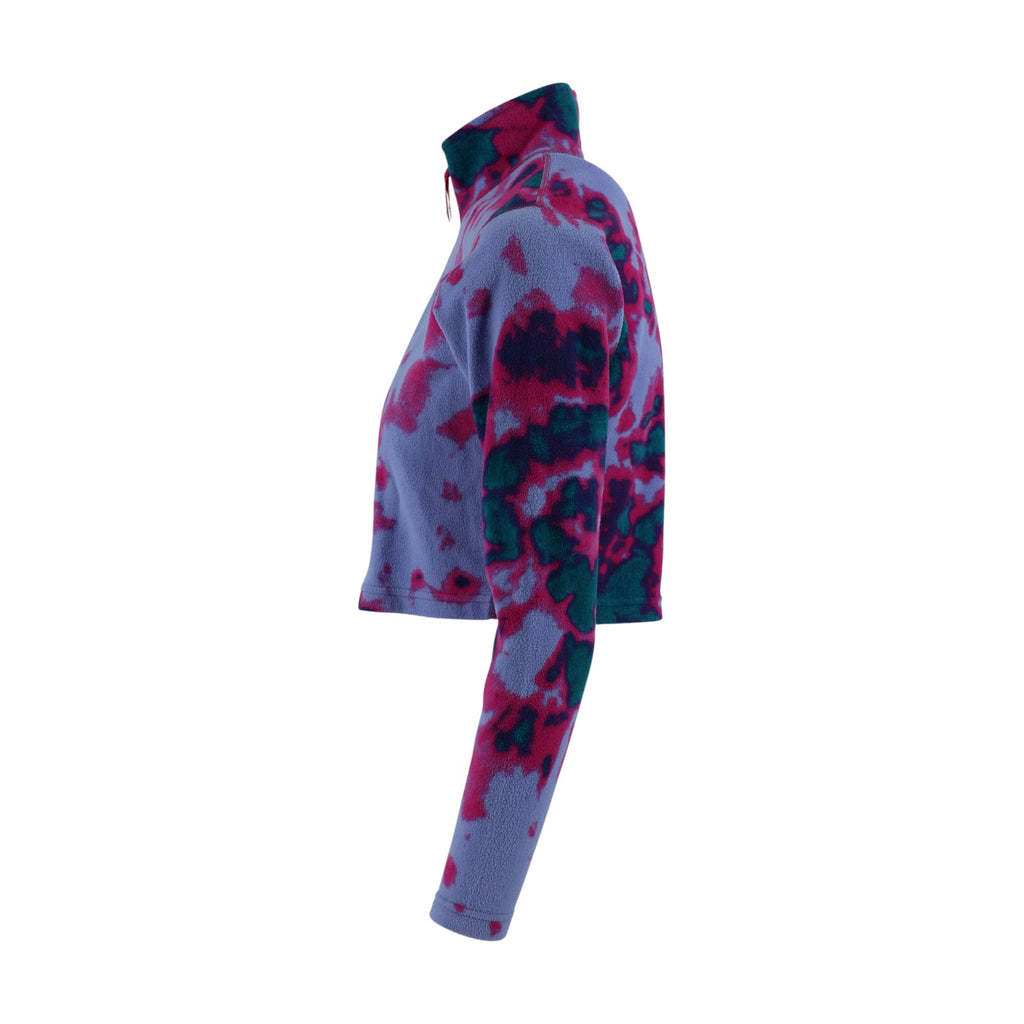 Women’s Cropped Abstract Tie-Dye Fleece