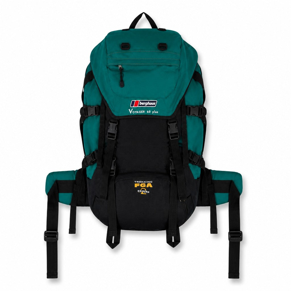 Berghaus Voyager 60 Plus Rucksack Unisex Green Black Trekking FGA Series 2